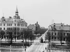 Nygatan vid järnvägen.