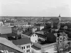 Heliga Trefaldighet kyrkan från norr.
Troligen tagen 1924 eller 1925 från Vasaskolan.