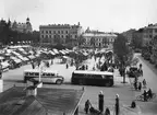 Gävle stad  Norr, Stortorget. Kommunikationer: Bussar.
Stortorget (Salutorget) omkring 1938.