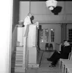 Kyrkoherde Per Bolinder avskedspredikan i Bomhus kyrka oktober 1960.
