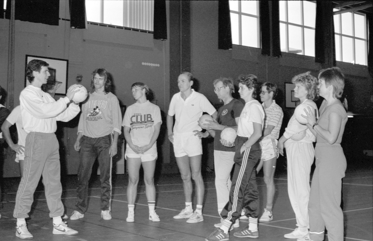 Handbollskurs Andersberg. 25 oktober 1986