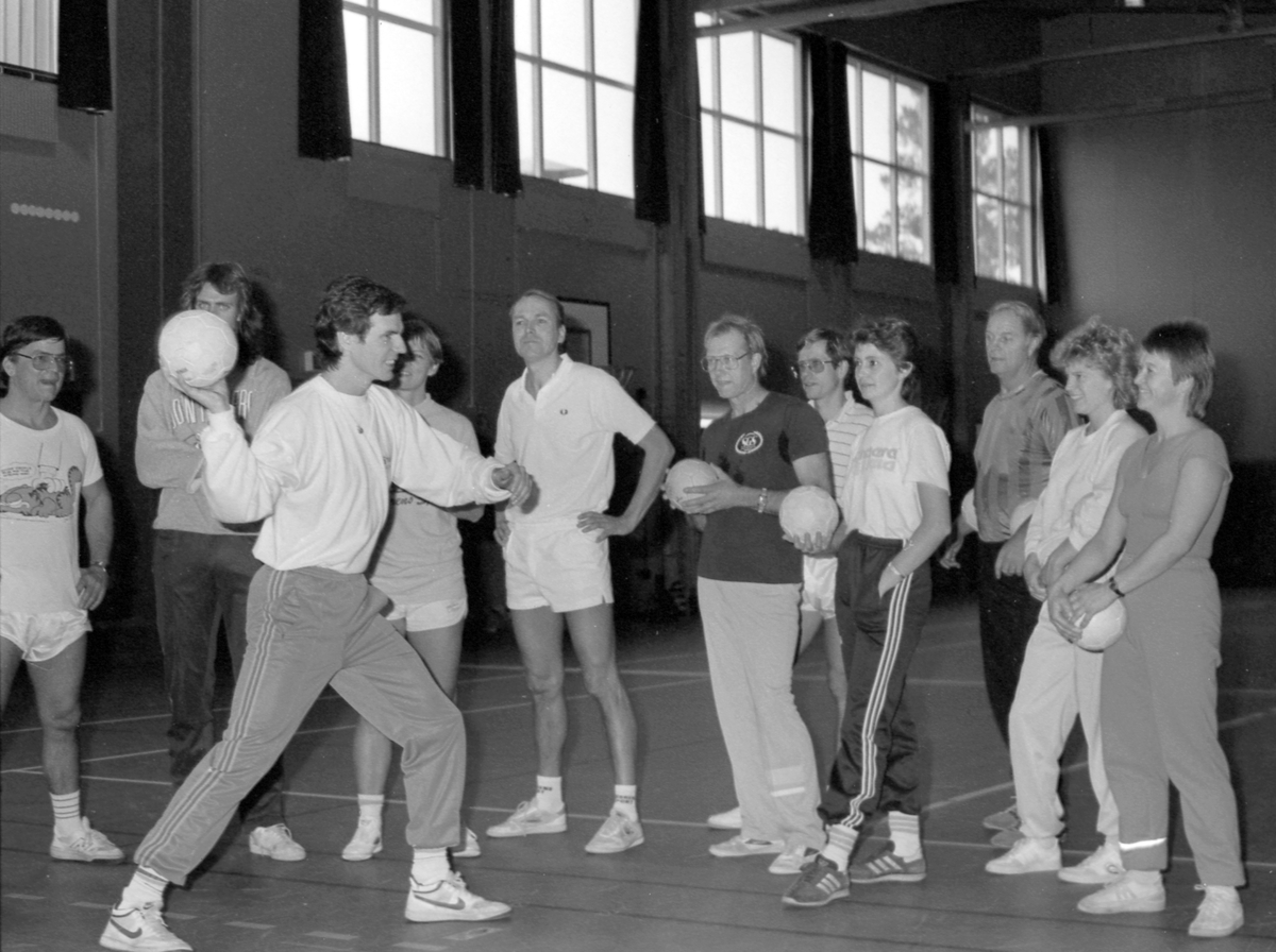Handbollskurs Andersberg. 25 oktober 1986