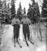 Skidåkare G. Andersson (Tusse) och Karl Eriksson GIF.