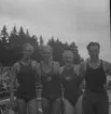 Landskamp i simmning Gästrikland - Dalarna i Harnäsbadet. 1946