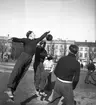 GIF:s Fotbollsträning på stortorget. Våren 1942