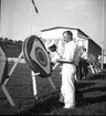 Bågskytte på utställningen. 1946