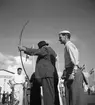 Bågskytte på utställningen. 1946