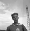 Kanotpaddling i Gävle 1946.