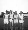 DM. I allmän idrott. (bl.a. löpning 2500 M.) 1946

Fyra stycken idrottsmän.