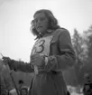 Skolungdomens fettisdagens tävlingar på skidor. 1946