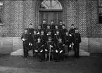 Fästningen, Göta trängkår utanför slutvärnet omkr 1900. Foto: Axel Sjöberg.