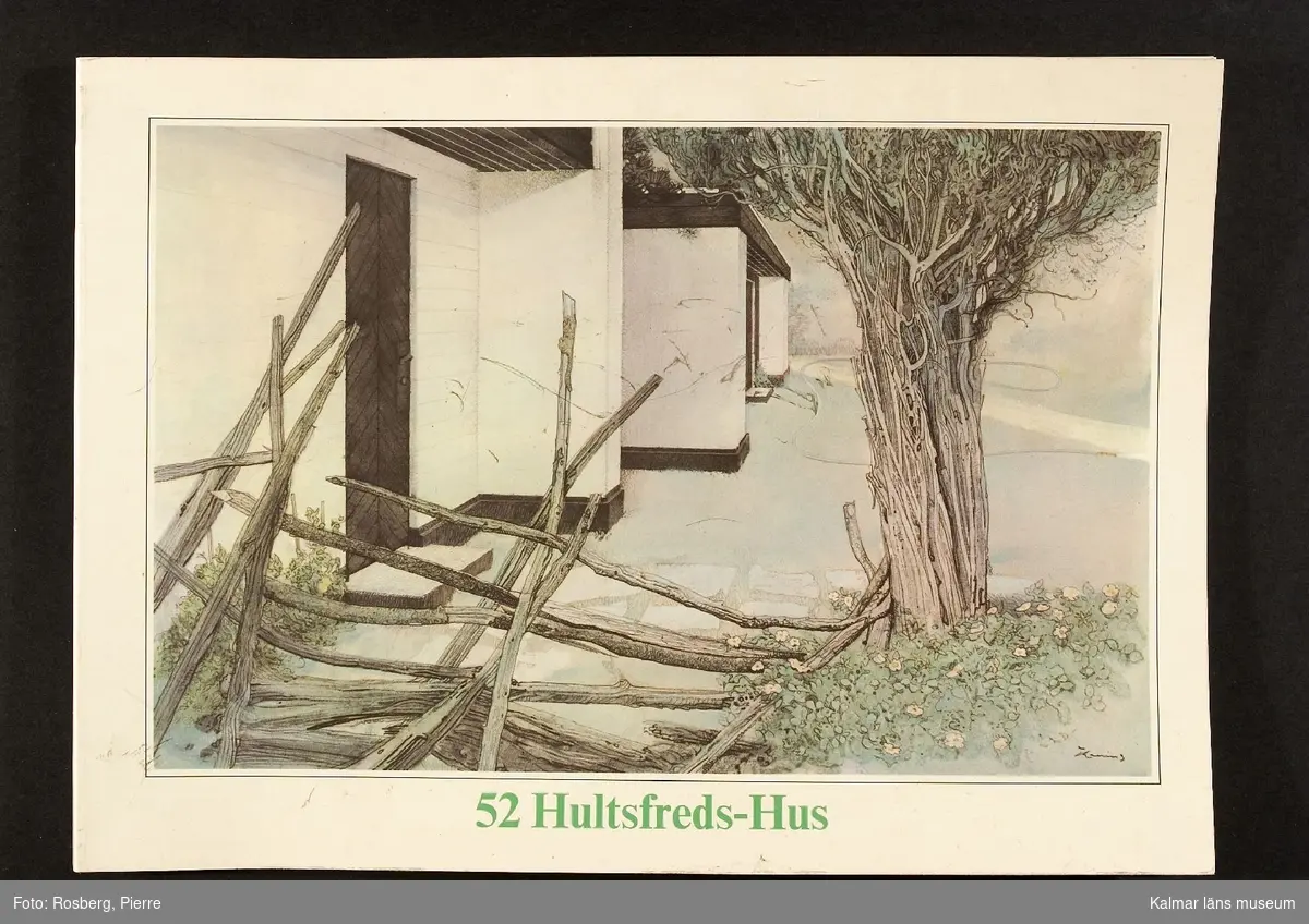 KLM 28685:3 Huskatalog. Hultsfredshus. Liggande format, 96 sidor. Katalognamn: 52 Hultsfreds-Hus.