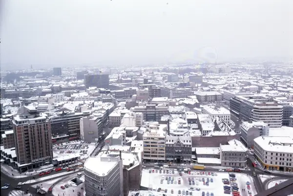 Utsikt fra Postgirobygget.