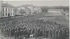 Karlsborg.  Infanterivolontärskolan , senare rekrytskolan för infanteriets officers-och reservofficersaspiranter.Slutet 1800-tal. Träd och buskar börjar växa.