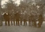 Grupporträtt av officerare vid Skaraborgs regemente I 9, 1901.