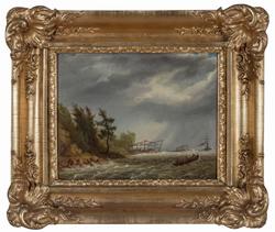 Strandlandskap [Oljemålning]