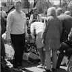 Lions loppmarknad på Södra Torget i Karlsborg, år 1969.