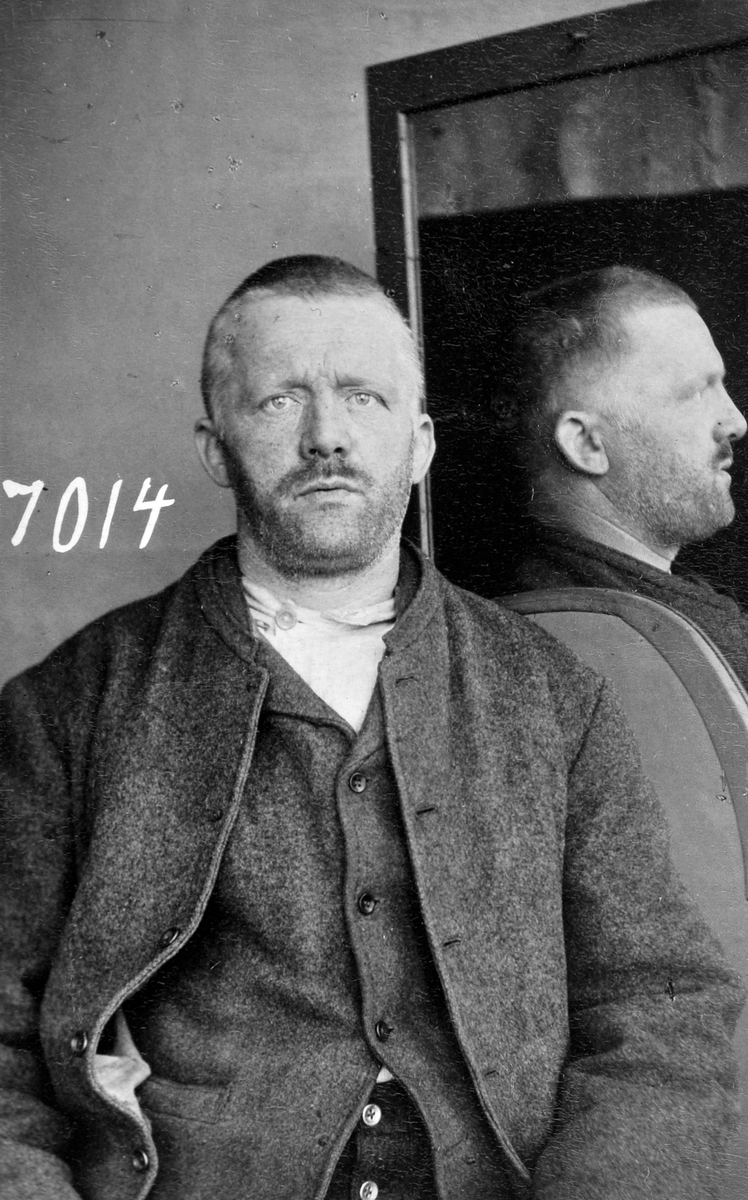 Registreringsfoto fra Kristiania-politiets forbryteralbum