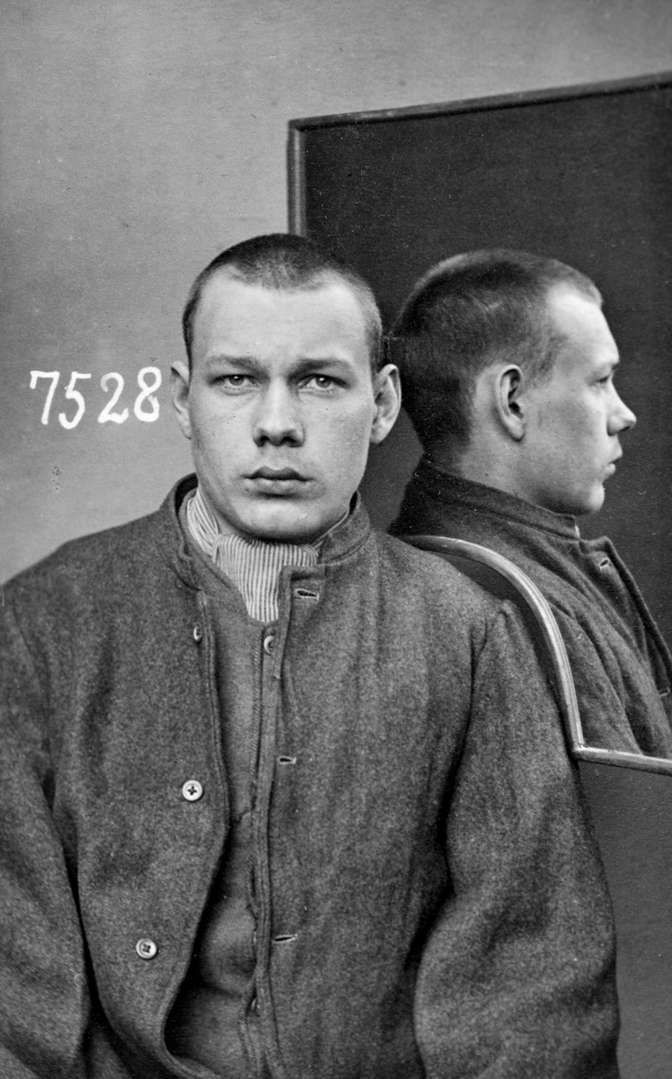 Registreringsfoto fra Kristiania-politiets forbryteralbum