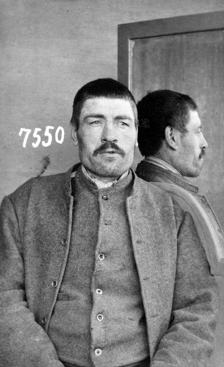 Registreringsfoto fra Kristiania-politiets forbryteralbum