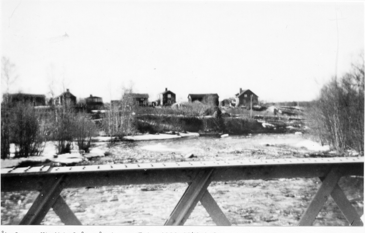 Åbyfors,
Utsikt från gångbron,
Foto 1930-1940 tal