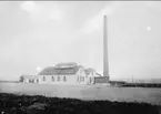 Karlsborg, Kråks radiostation. Här syns den gamla radiostationen som var färdig år 1917. Endast neg finns.