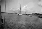 Vid Sandhamn i Stockholms skärgård under regatta 1930.