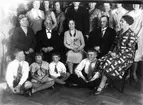 Anna Johanssons 50-årsdag den 9 juni 1930. Maka till juvelerare Jos. A. Johansson, Gävle. Personerna sittande från vänster (mellanraden): Alma Westergren (gift med Albert Westergren), skomakarmästare Johan Erik Westergren, Gävle (Anna Johanssons far), Anna Johansson, Albert Westergren, tullkassör, Gävle (son till Johan Erik Westergren) samt folkskolelärare Jenny Westergren, Mackmyra (dotter till Johan Erik Westergren).