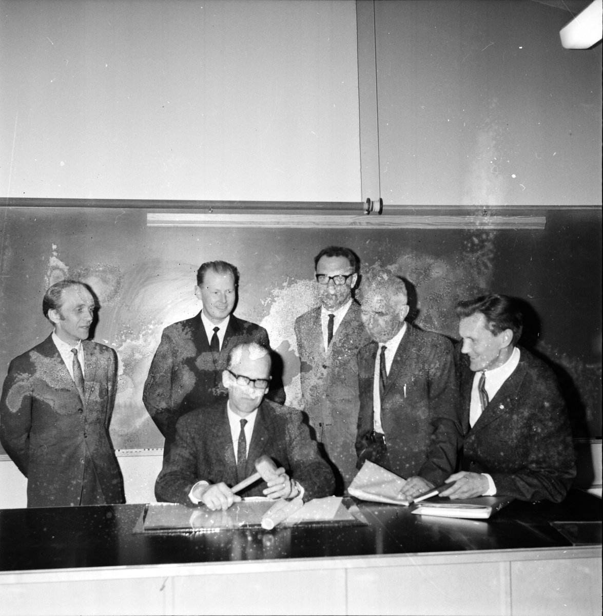 Naturskyddskretsens årsm. på Granbergsskolan,
Styrelsen,
23 April 1965
