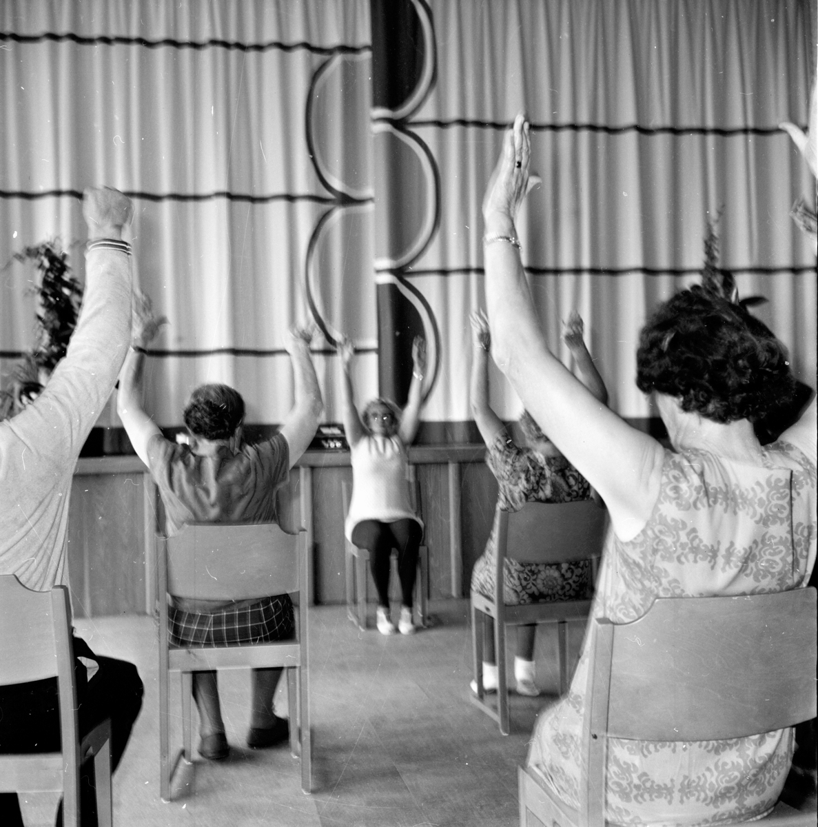 Arbrå,
RK:s Pensionärsgymnastik,
Aug 1970