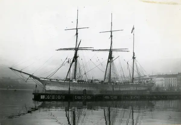 Bark 'Excelsior' (b.1890, Hølens værft (G. Bruun), Hølen, La