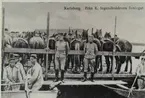 Karlsborg i början av 1900-talet. Från Ingeniörskårens övningar. övningar.