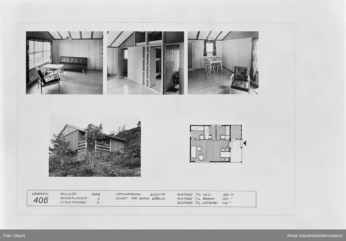 Hydrostranda. Informasjon om hytter. Hytte nr. 406, montage.