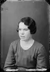 Signe Jansson från Gunbyle, Hökhuvud socken, Uppland 1936