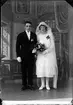 Brudparet Johansson från Gimo, Skäfthammar socken, Uppland 1928