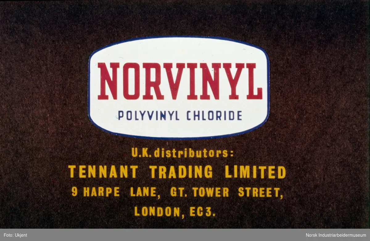 O. Norvinylmerket, U.K. distributors: Tennant Trading Limited