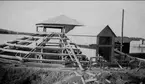 Karlsborg, vattenverket byggt år 1885. Kortet finns ej på museet.