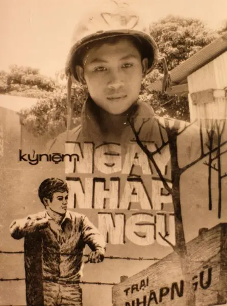 Hung i 1970, det første året i marinen. På bildet står det skrevet: “Til minne om første dagen i militæret”.