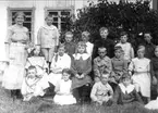 Granviks skola klass 1 och 2, år 1919. För namn se bilaga till 56653. Endast förstoring 26 x 36 cm.