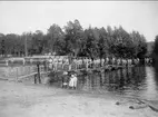 Karlsborg, från officersvolontärskolans övningar omkr 1907, vid våta graven (Blängen).