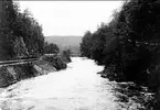 Dalslands kanal. Vattenfall vid Hoverud, 1905. Foto: Alfred Sjöberg, Karlsborg.