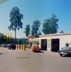 Exteriörbild av Shell i Mölltorp, 1961. Endast neg finns.