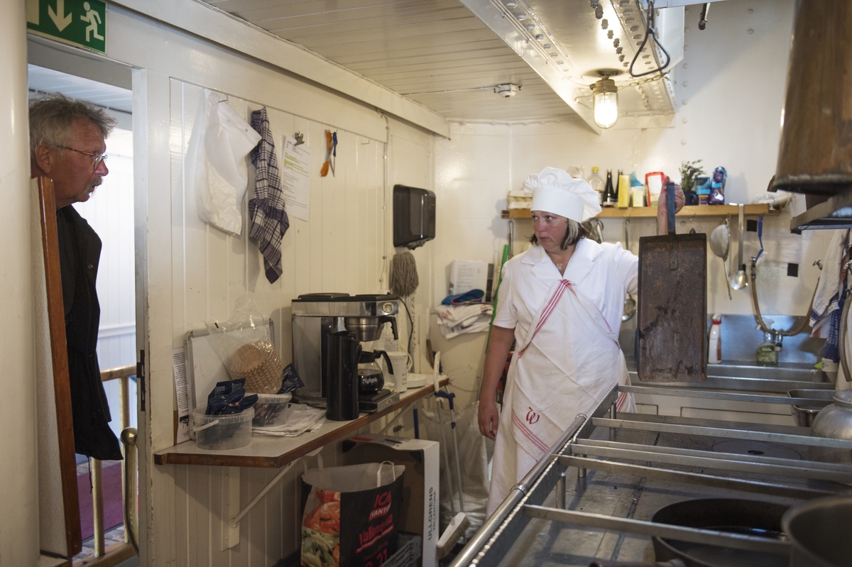 Stockholm Steam på Galärvarvet. Kabyssen på isbrytaren Sankt Erik.