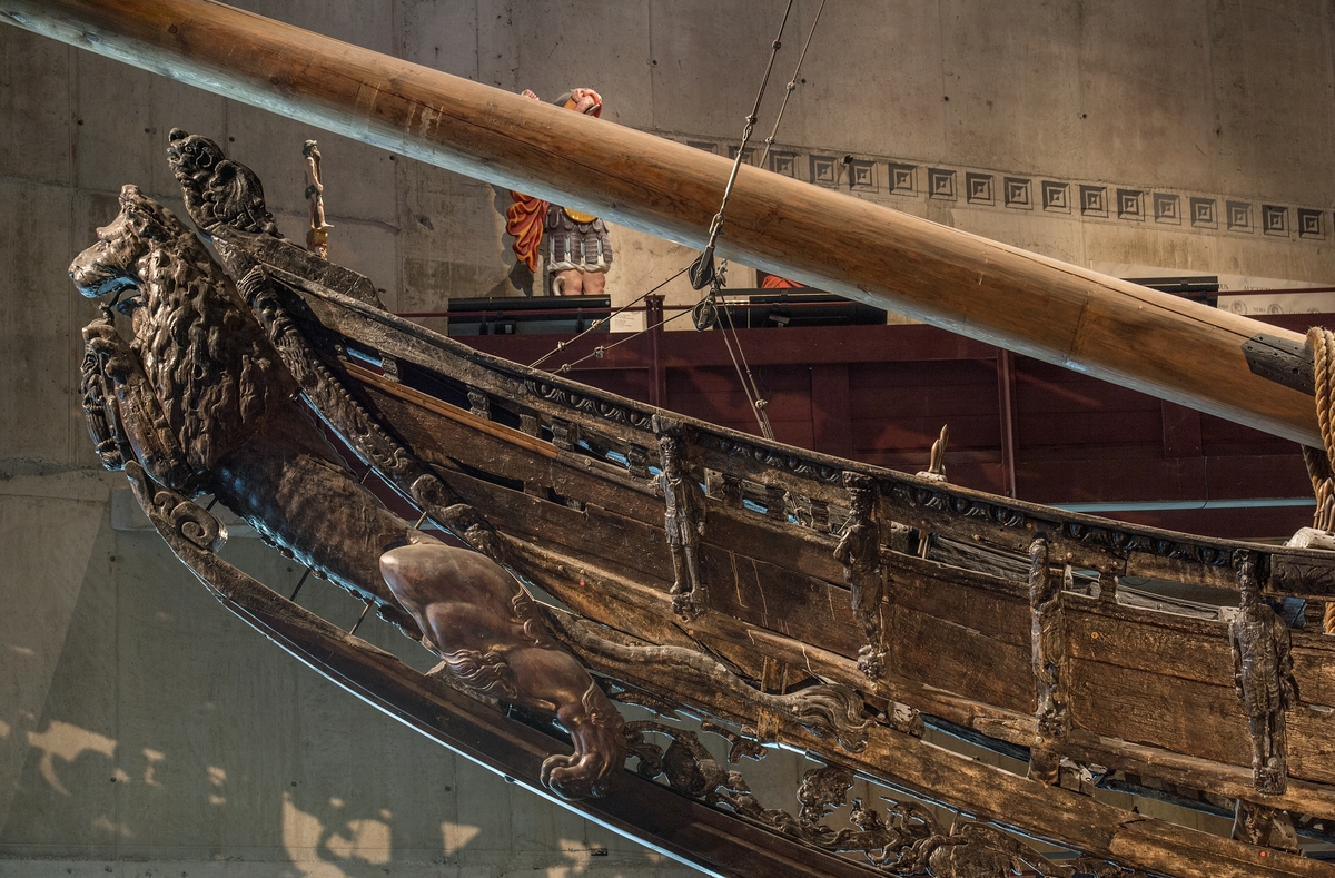 Vasamuseet, skeppsdetaljer.