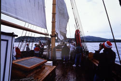 Folk på "Anna Rogde".