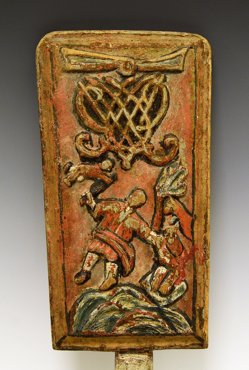 Monogram, hånd, Abrahams offer fra 1. mosebok