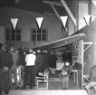 Utställning i västra gymnastiksalen av ideella föreningar i Karlsborg, 1963. Endast neg finns.