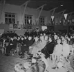 Utställning i västra gymnastiksalen av ideella föreningar i Karlsborg, 1963. Endast neg finns.