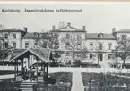 Karlsborg i början av 1900-talet. Ingeniörskårens befälsbyggnad.