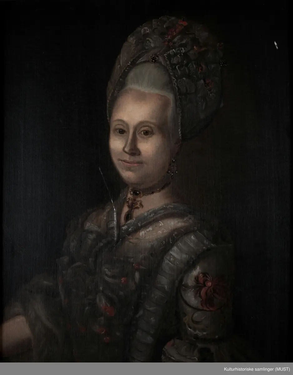 Wenche Garmann Dahl (født von der Lippe). Født: Utstein 22.10.1751. Død: Bergen 12.03.1812
